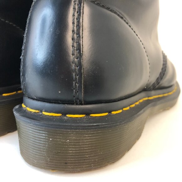 Dr. Martens 1490 Vintage 10-Eyelet Boots in Black Smooth Leather Sz. M/8, W/9.5 - Picture 4 of 16